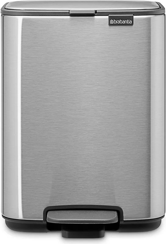 Matt ezüstszínű acél pedálos szemetes 4 l Bo – Brabantia