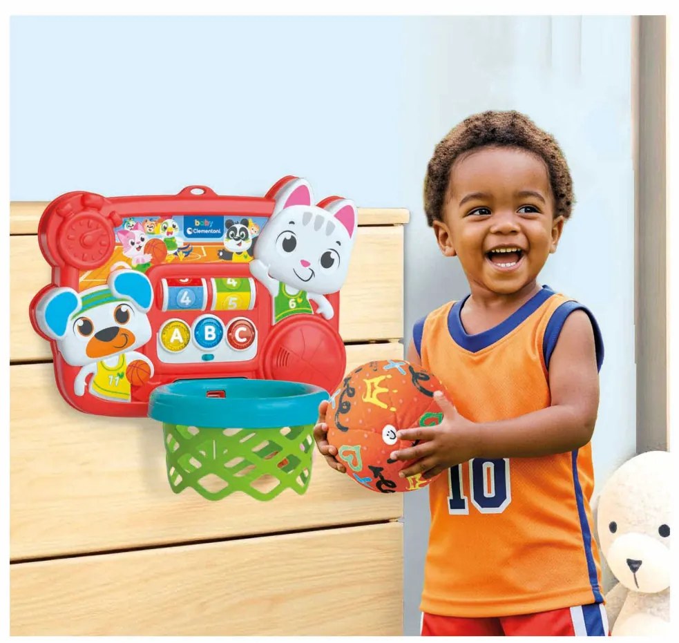 Interaktív kosárlabda palánk Fun Animal Clementoni