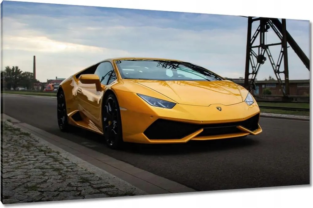 Vászonkép 120x70 Sárga sportautó