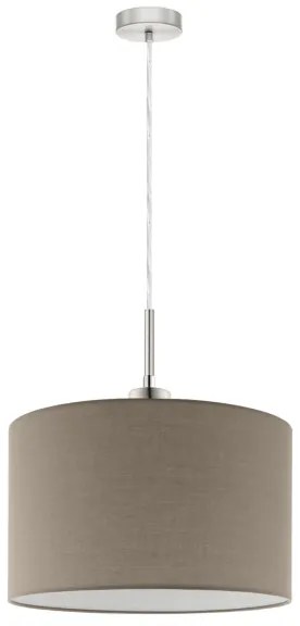 Eglo - LED Csillár zsinóron TUNJA 1xE27/60W/230V taupe