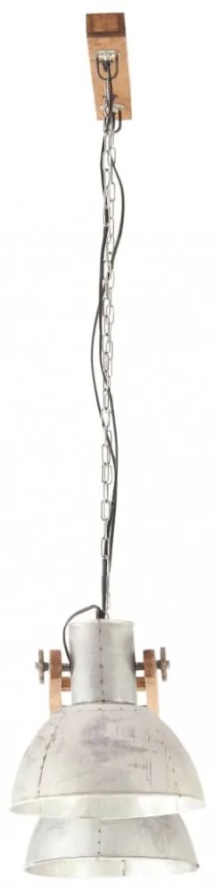 ezüstszínű ipari függőlámpa 25 W 109 cm E27
