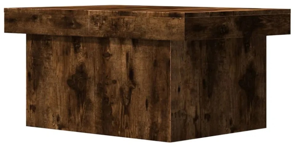 füstös tölgy színű szerelt fa dohányzóasztal 100x55x40 cm