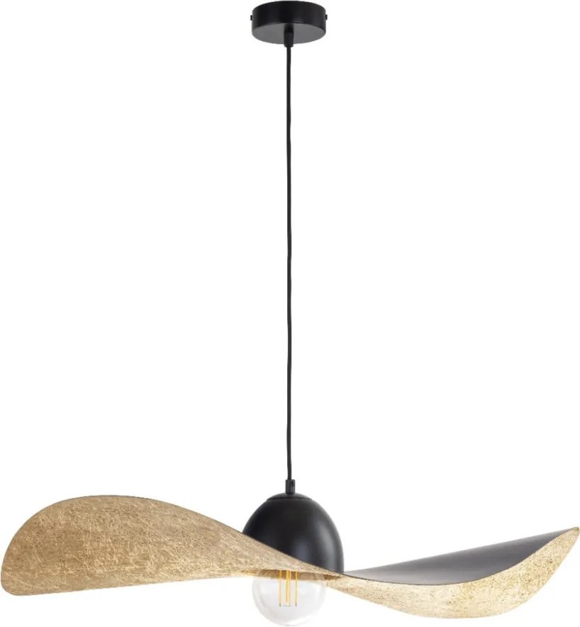 SIGMA LIGHTING 32340 KAPELLO Modern Függesztett Lámpa Fekete, Réz E27 IP20