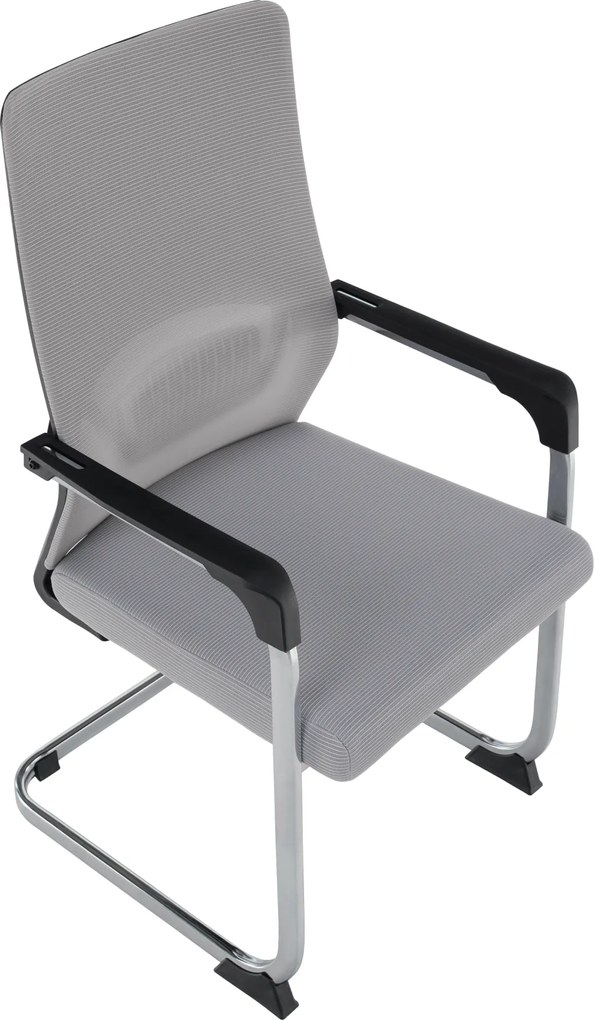 Tárgyalószék, szürke/fekete, KABIR