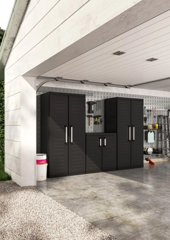 Keter Kétajtós Detroit XL magas műanyag szekrény