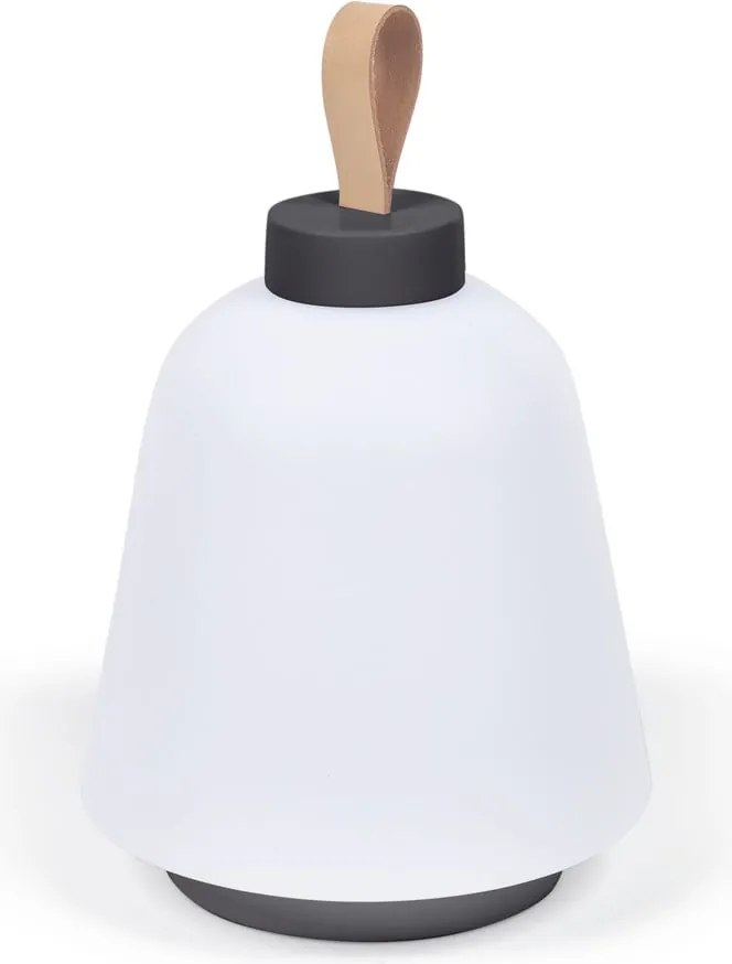 Fehér műanyag LED dimmelhető asztali lámpa (magasság 24 cm) Udiya – Kave Home