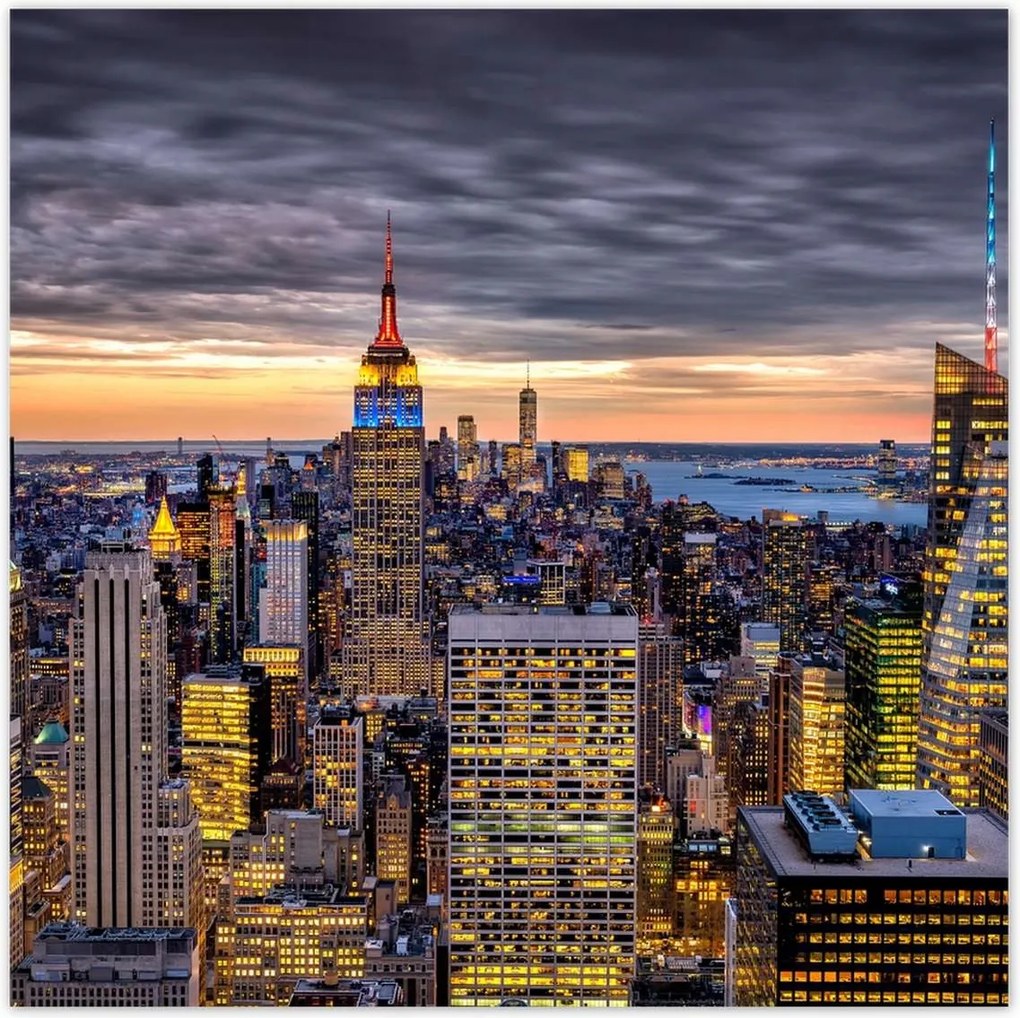 Poszterek 100x100 New York felülnézet