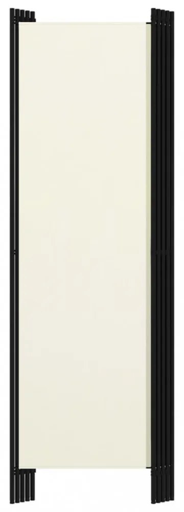 fehér 5 paneles paraván 250 x 180 cm
