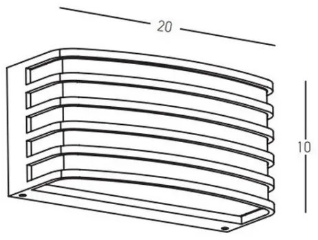 Zambelis E275 - Kültéri fali lámpa 1xE27/20W/230V IP54 barna