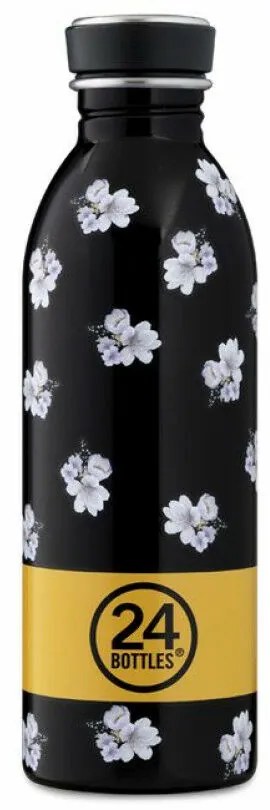 Urban Bloom Box fekete 500 ml rozsdamentes acél design kulacs
