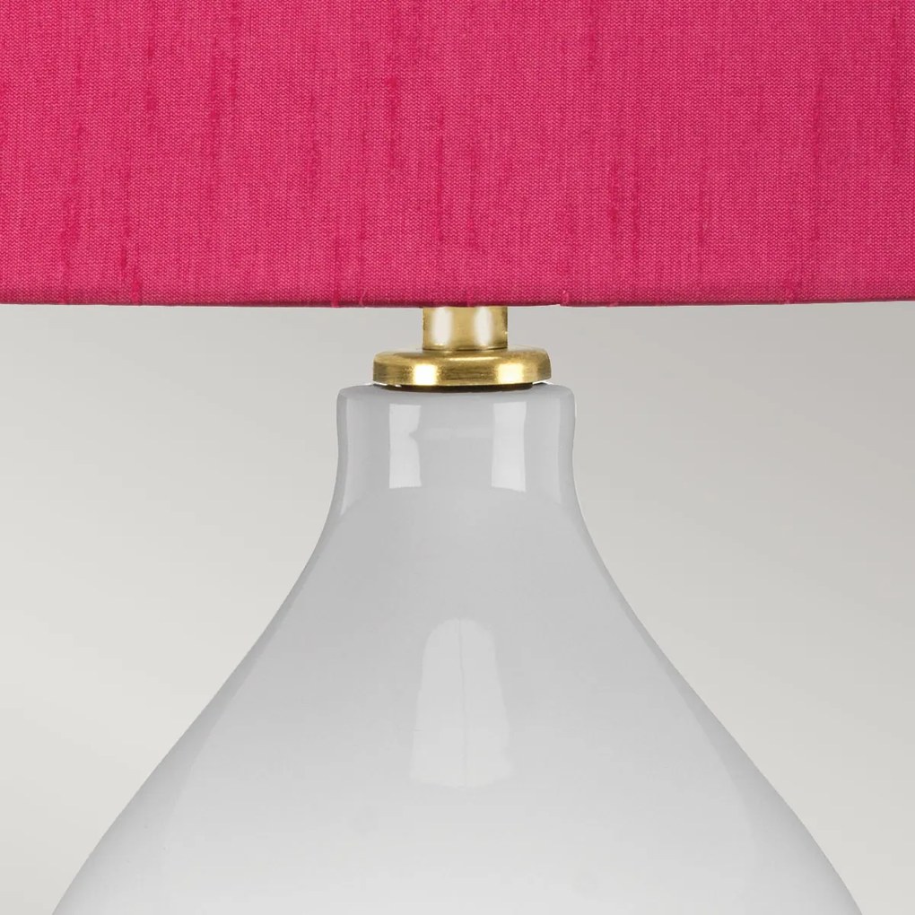 Elstead glamour klasszikus asztali lámpa isla fehér antik réz rózsaszín elsisla-ab-tl-cranberry