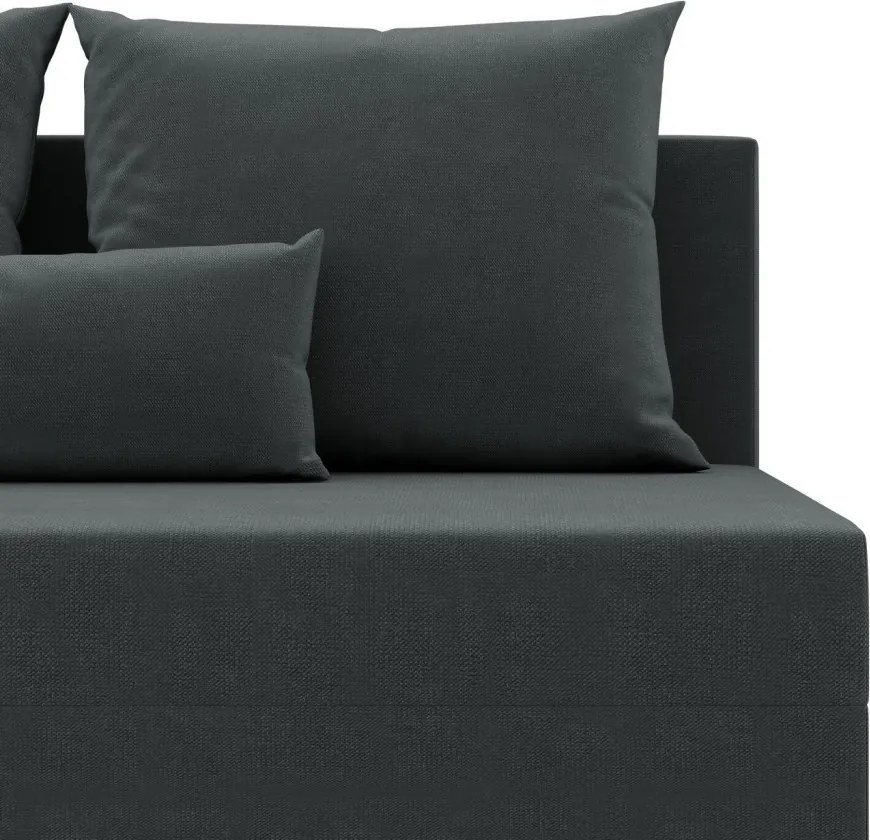 Nobu sarokkanapé, bársony, univerzális oldal, szürke