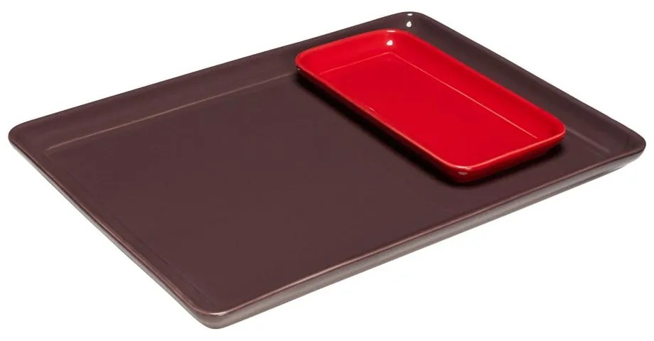 Kerámia dekoratív tálca szett 2 db-os 35x26 cm Amare – Hübsch
