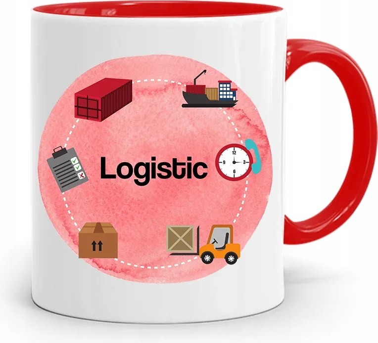 Logisztikai Bögre Piros Születésnapi Ajándék fényképes nyomtatással