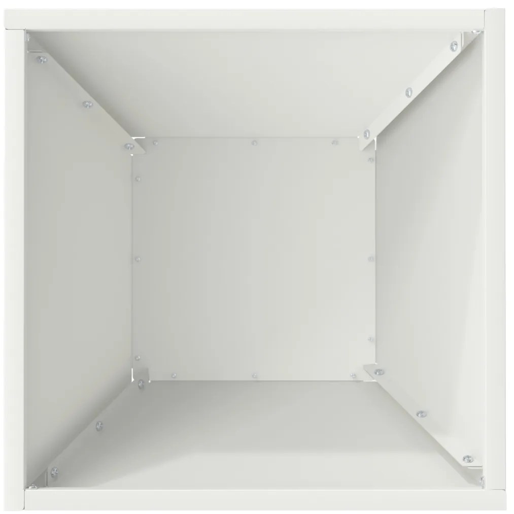 Műanyag Cserép Fehér Műanyag 35 x 35 x 15 cm Dekoratív betétek