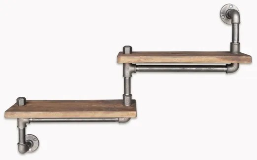 Fali polc BORURAF 35x75 cm fenyő