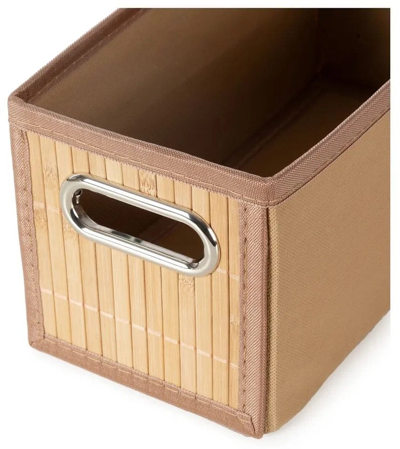 Natúr színű bambusz tárolódoboz 15x31x15 cm – Compactor