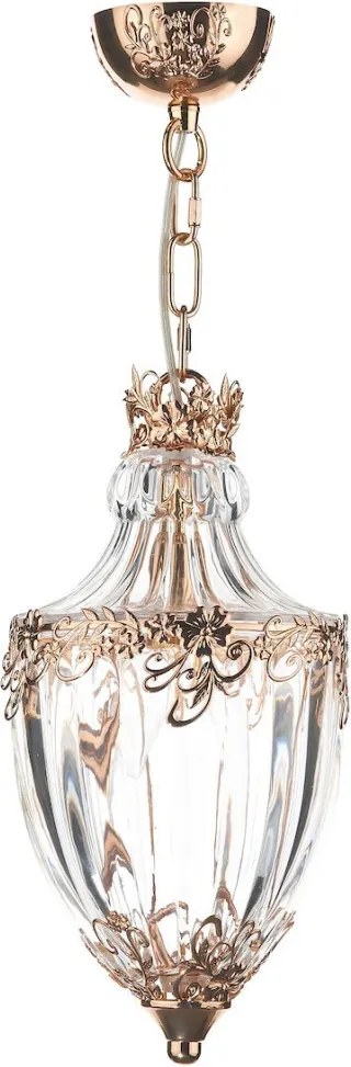 DAR LIGHTING OTT0135 OTTOMAN Klasszikus Függesztett Lámpa Átlátszó, Arany E14 IP20