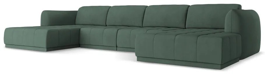 Zöld sarokkanapé Hoku – Makamii