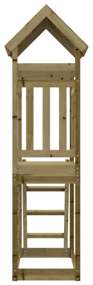 impregnált fenyőfa kültéri játszószett 52,5 x 110,5 x 214 cm