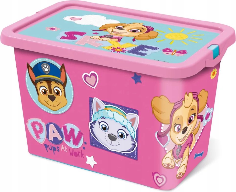 Mancs Őrjárat Girl Pinky műanyag tároló doboz 7 L