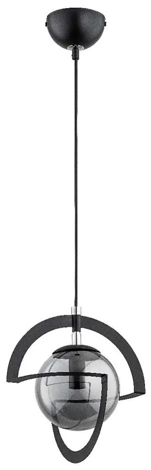 Csillár zsinóron CABRIO 1xE14/10W/230V fekete