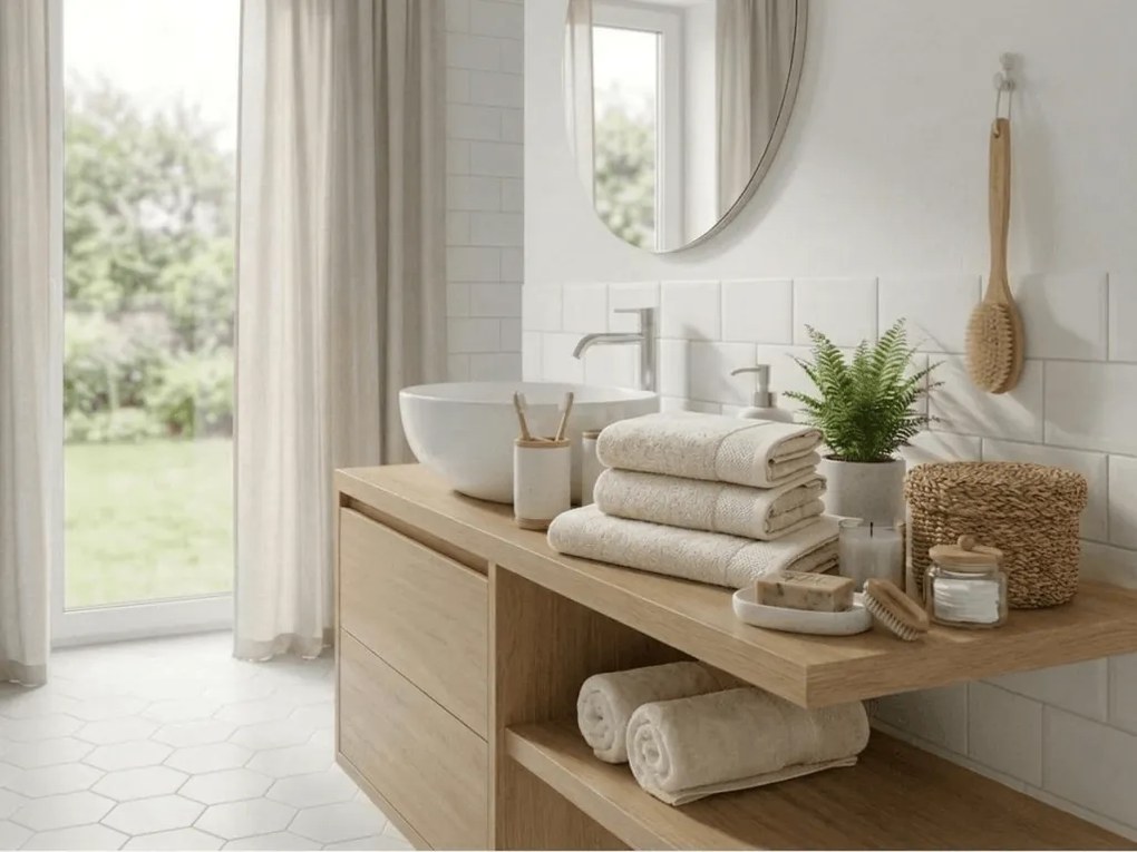 CLYR törölköző 50x100 cm, krém, 100% pamut