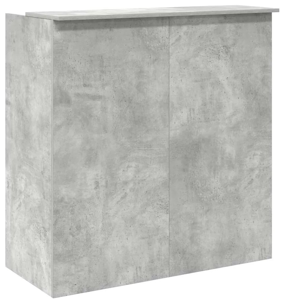 recepciós pult betonszürke 100x50x103,5 cm szerelt fa
