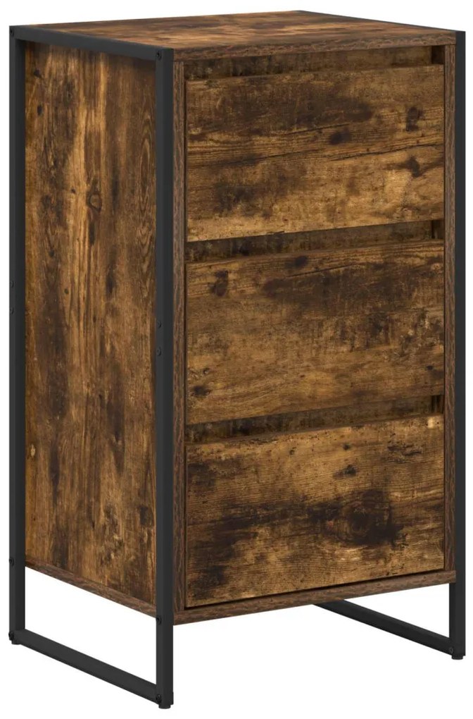 Széf fiókkal Füstös tölgy 42 x 36 x 75.5 cm Faanyag