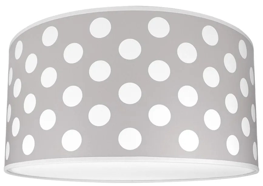 Gyerek mennyezeti lámpa DOTS GREY 2xE27/60W/230V szürke