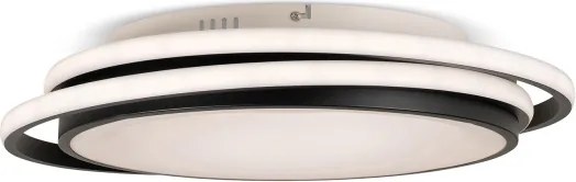BRILAGI - LED dimmelhető mennyezeti lámpatest FLARE LED/84W/230V 47x51 cm fekete + távirányító