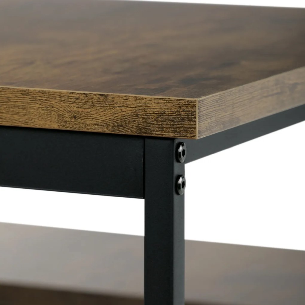 OLD WOOD étkezőgarnitúra 2 paddal, 110 x 60 x 75 cm