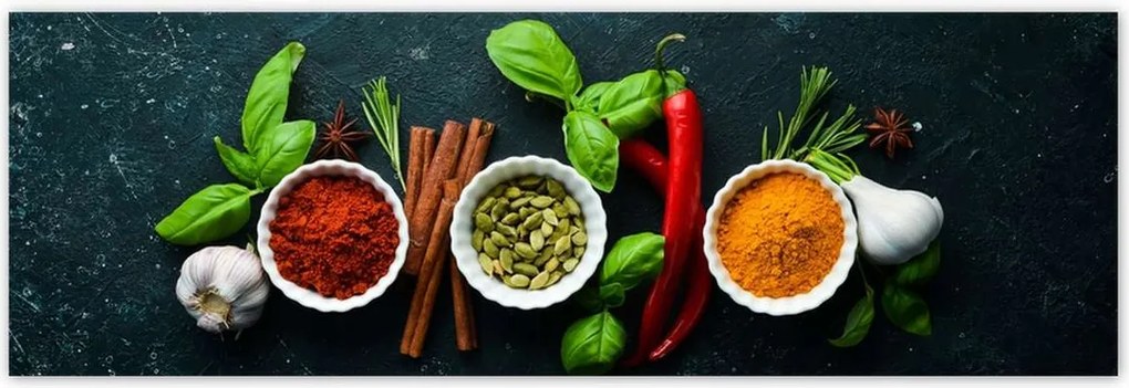 Poszterek 200x66 Egészséges konyha Fűszerek