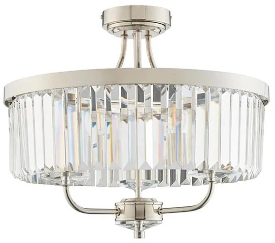 Endon 90264 - Felületre szerelhető CHESTERFIELD csillár 3xE14/6W/230V átmérő 45 cm, fényes króm