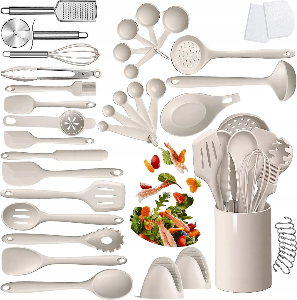 Szilikon Konyhai Eszközkészlet Akcesoria Konyhai Lapát Spatula 43 Db