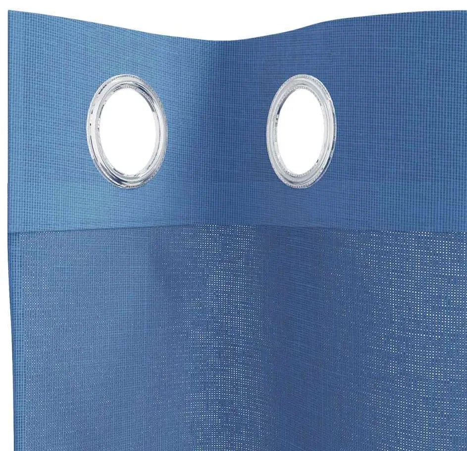 2 db királykék voile függönyök grommets
