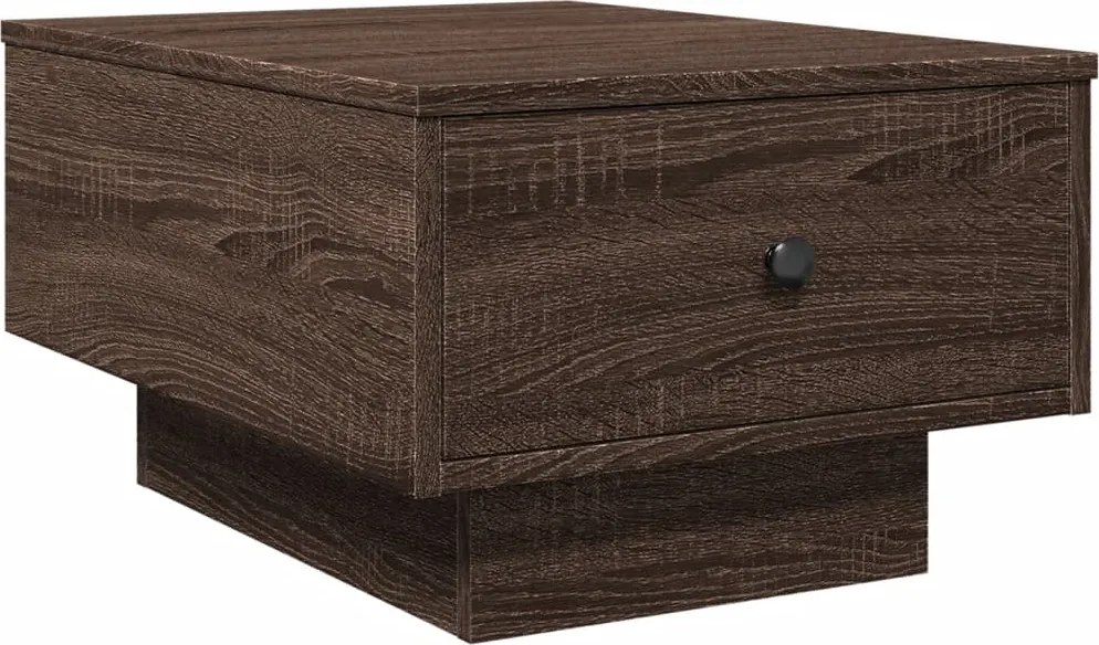 vidaXL barna tölgy színű szerelt fa dohányzóasztal 60 x 45 x 31 cm