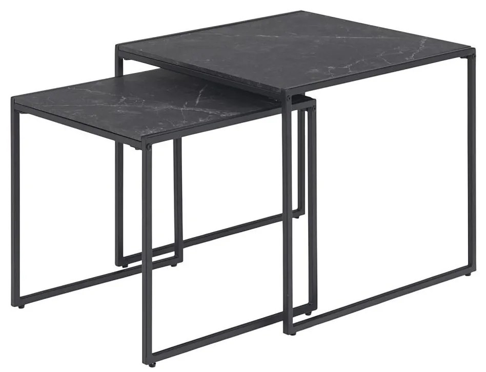 ALMA dohányzóasztal szett 2 db antracit