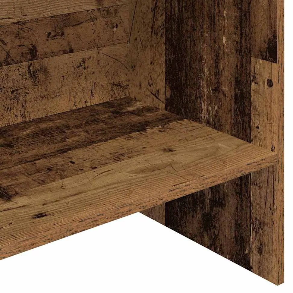 Könyvespolc Régi fa 60 x 35 x 180 cm Faanyag