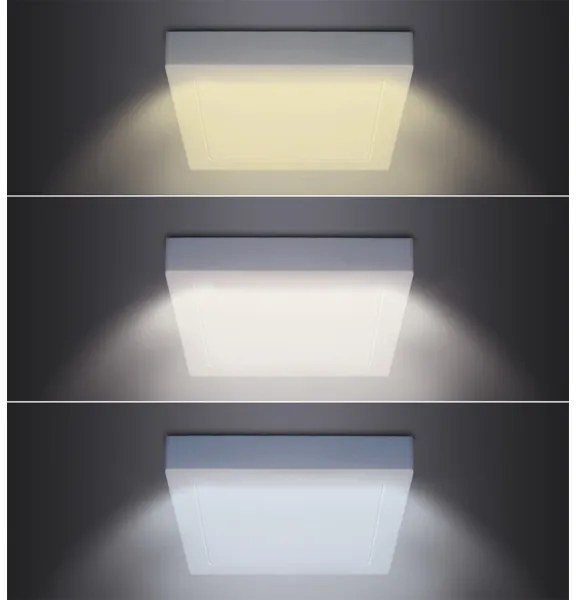 Solight WD173 - LED mennyezeti lámpa LED/18W/230V 3000/4000/6000K 22x22 cm fehér