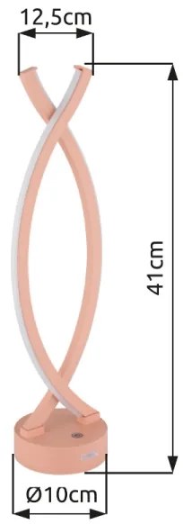 Globo 58457P - LED érintős asztali lámpa HELA LED/1W/3,7V rózsaszín