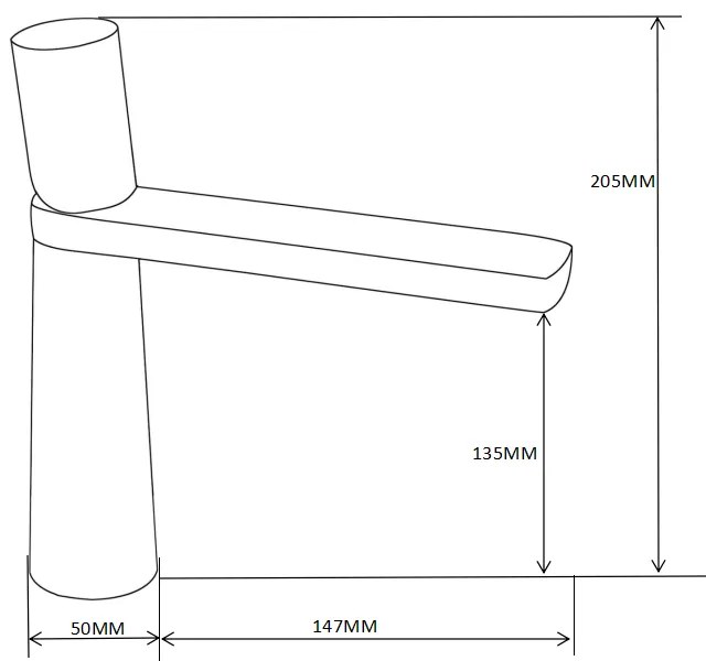 Mexen Nox mosdócsaptelep, króm, 744200-00