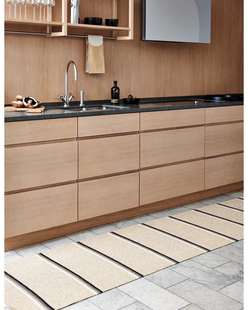 Bézs kültéri-beltéri futószőnyeg 70x180 cm Olle Mud Beige – Pappelina