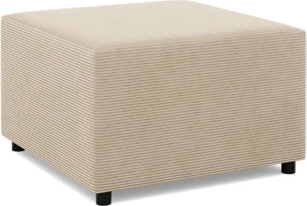 Zeus puff, kordbársony, 70x70, bézs