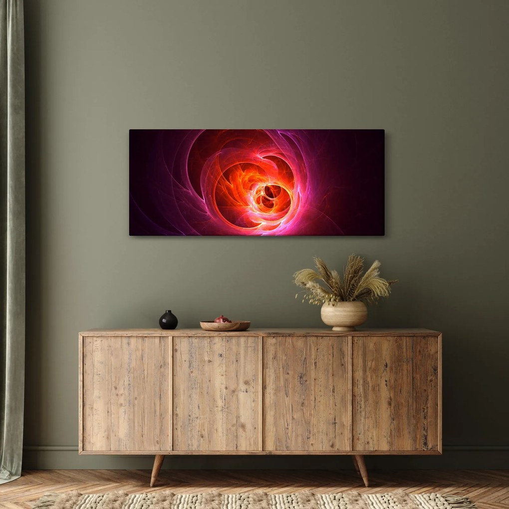 Modern rózsaszín absztrakció képe (120x50 cm)