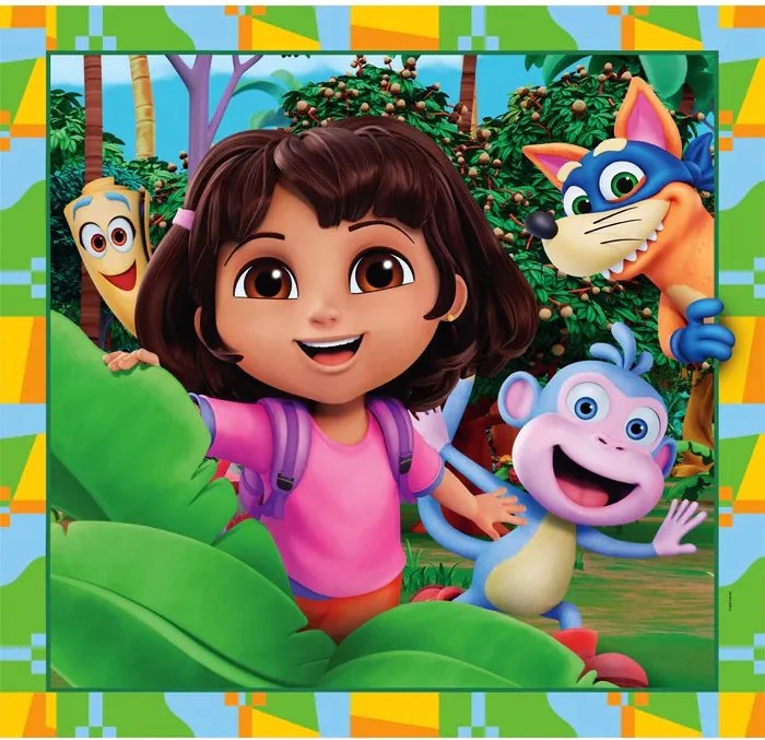 Dóra, a felfedező Jungle Quest 3x48 db-os puzzle Clementoni