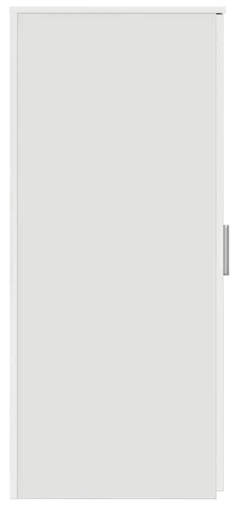 fehér, rétegelt fa tárolószekrény 40 x 45 x 103,5 cm