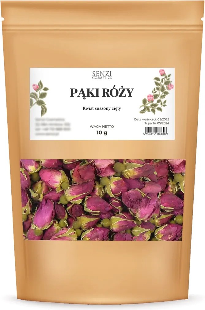 Rózsabimbó Rózsaszín Pasztell Szárított Virág Gyertya 10g