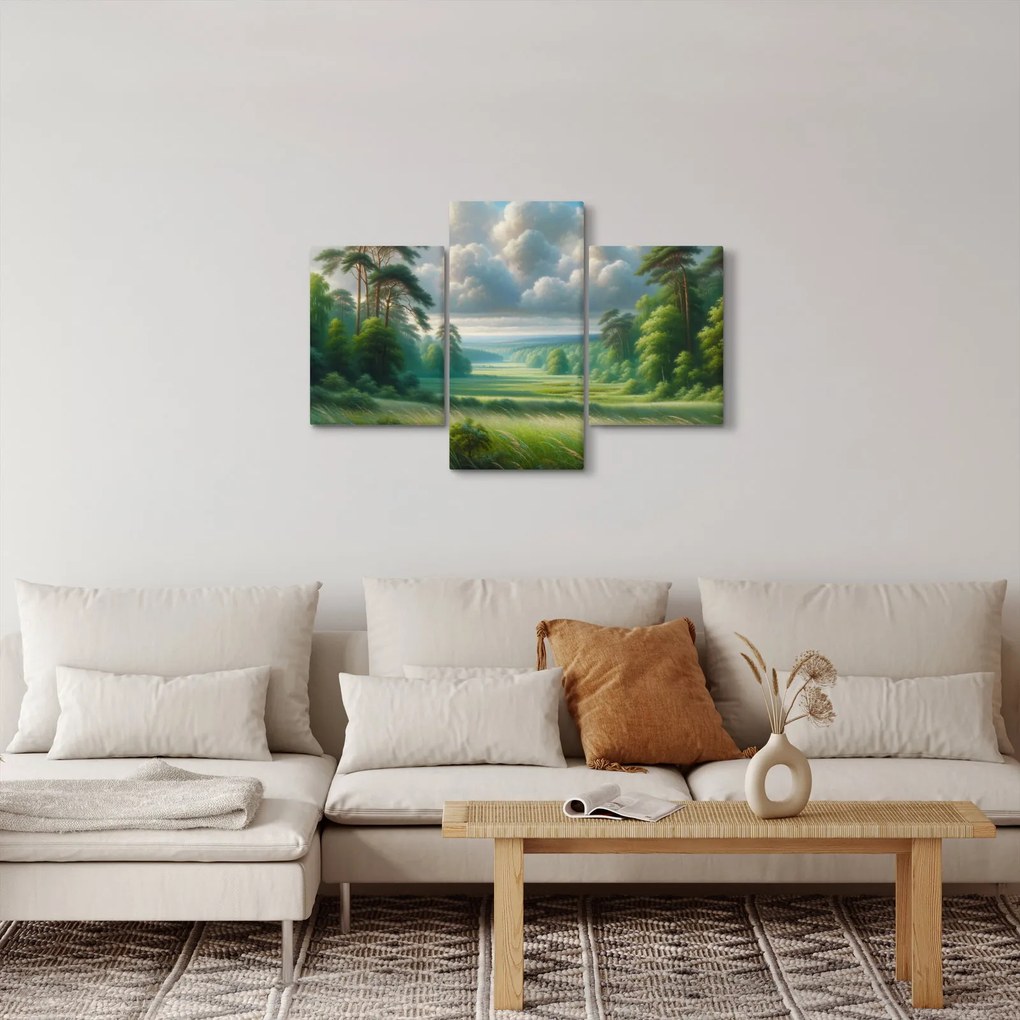 Kép - Zöld táj (90x60 cm)