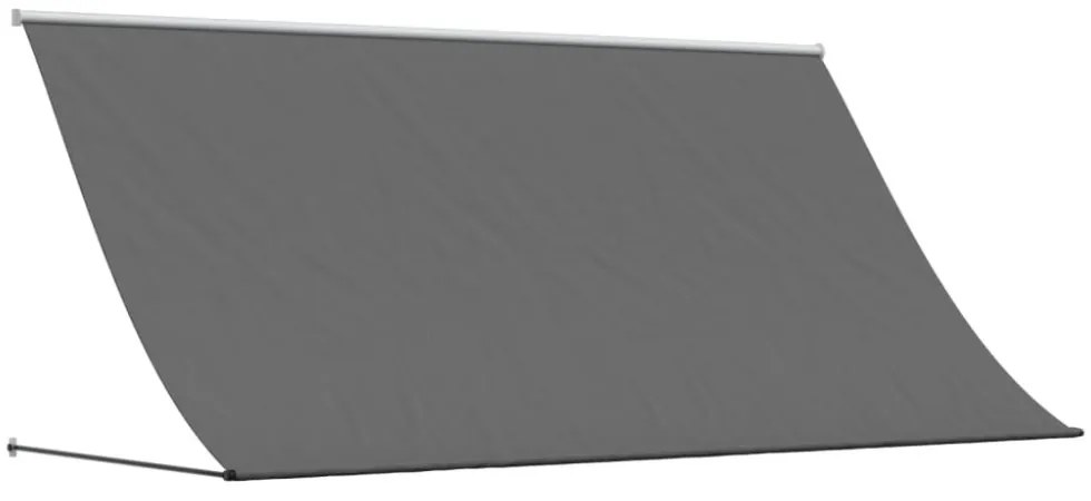 antracit szövet és acél feltekerhető napellenző 300 x 150 cm